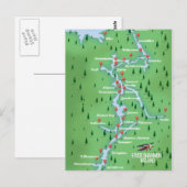 Postale Carte du fleuve Shannon Irlande (Devant / Derrière)