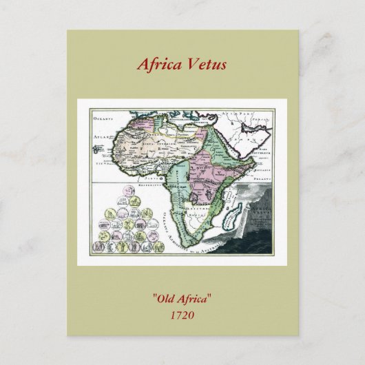 Postale Carte du foetus africain 1720 (Devant)