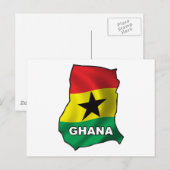 Postale Carte Du Ghana (Devant / Derrière)