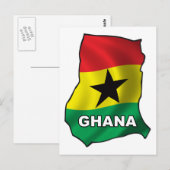 Postale Carte Du Ghana (Devant / Derrière)