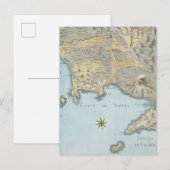 Postale Carte du golfe de Naples et des environs (Devant / Derrière)