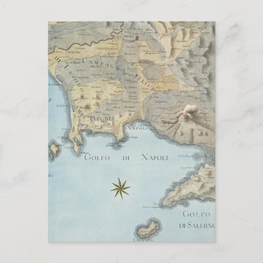 Postale Carte du golfe de Naples et des environs (Devant)