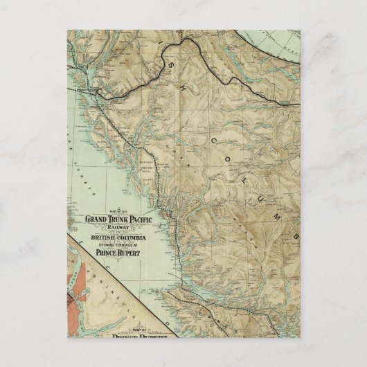 Postale Carte Du Grand Trunk Pacific Railway (Devant)