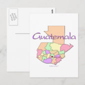 Postale Carte du Guatemala (Devant / Derrière)