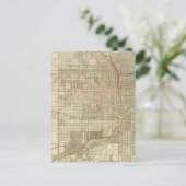 Postale Carte du guide Blanchard de Chicago (Debout devant)