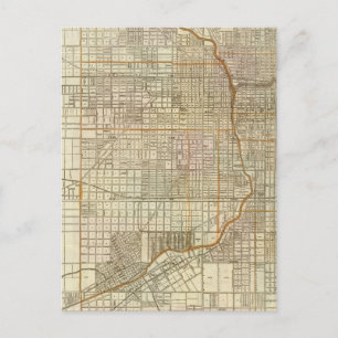 Postale Carte du guide Blanchard de Chicago
