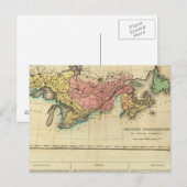 Postale Carte Du Haut Et Du Bas-Canada (Devant / Derrière)