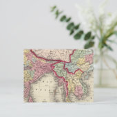 Postale Carte du Hindoostan, de l'Inde, de la Chine et du (Debout devant)