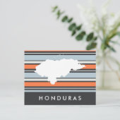 Postale Carte du Honduras : Rayures Modernes (Debout devant)
