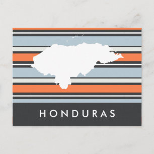 Postale Carte du Honduras : Rayures Modernes