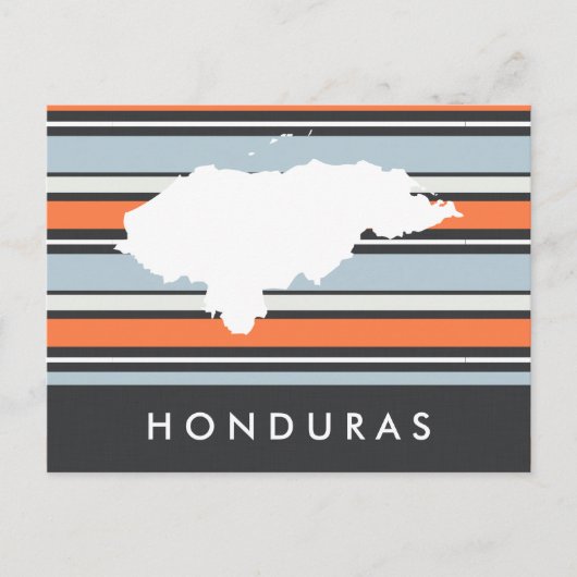 Postale Carte du Honduras : Rayures Modernes (Devant)
