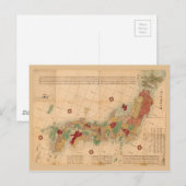 Postale Carte du Japon (1864) (Devant / Derrière)