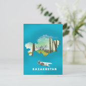 Postale Carte du Kazakhstan (Debout devant)