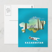 Postale Carte du Kazakhstan (Devant / Derrière)