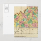Postale Carte Du Kentucky (Devant / Derrière)