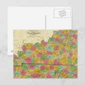 Postale Carte du Kentucky et du Tennessee (Devant / Derrière)
