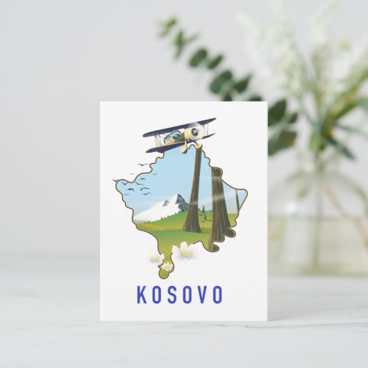 Postale carte du Kosovo (Debout devant)