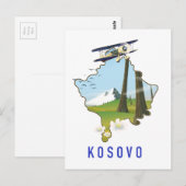 Postale carte du Kosovo (Devant / Derrière)