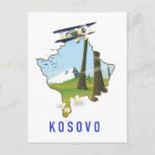 Postale carte du Kosovo (Devant)