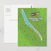 Postale carte du lac de Skaneateles (Devant / Derrière)