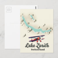 carte du lac de Zurich en Suisse