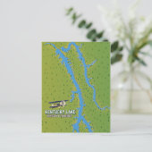 Postale Carte du lac Kentucky USA (Debout devant)