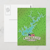 Postale Carte du lac Lanier Georgia (Devant / Derrière)