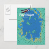 Postale Carte du lac Nipigon Canada (Devant / Derrière)
