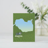 Postale Carte du lac Selawik Alaska (Debout devant)