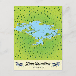 Postale Carte du lac Vermilion Minnesota