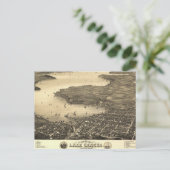 Postale Carte du lac vintage Genève (Debout devant)