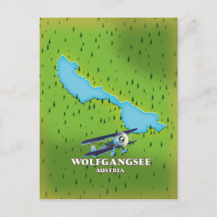 Postale Carte du lac Wolfgangsee Autriche