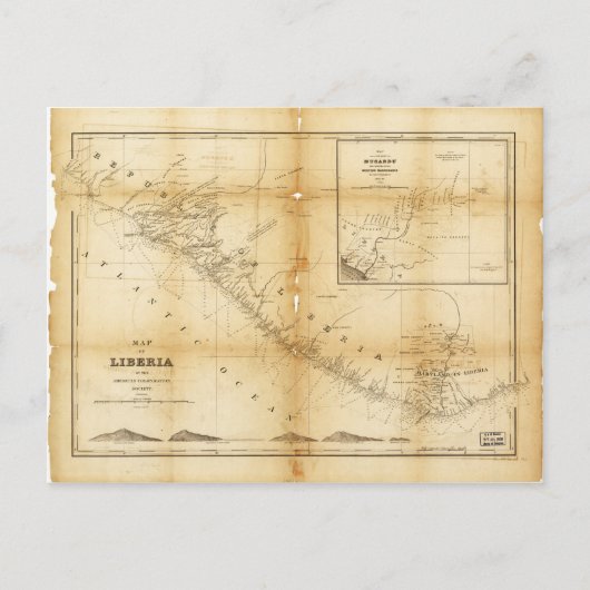 Postale Carte du Liberia (1870) (Devant)