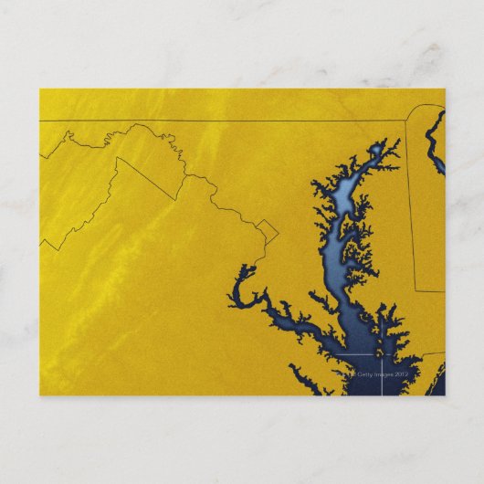 Postale Carte du Maryland 4 (Devant)