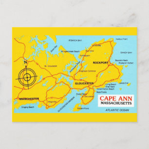 Postale Carte du Massachusetts du Cap Ann