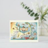 Postale Carte du Massachusetts du Cap Cod (Debout devant)