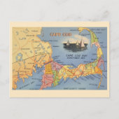 Postale Carte du Massachusetts Old Cape Cod (Devant)