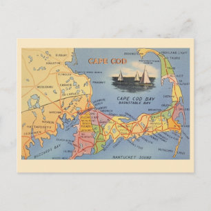 Postale Carte du Massachusetts Old Cape Cod