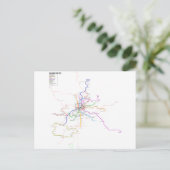 Postale Carte du métro Espagne-Madrid (Debout devant)