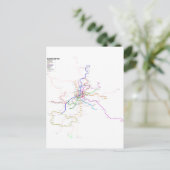 Postale Carte du métro Espagne-Madrid (Debout devant)