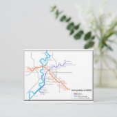 Postale Carte du métro Roma (Debout devant)