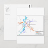 Postale Carte du métro Roma (Devant / Derrière)