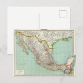 Postale - Carte du Mexique (Devant / Derrière)