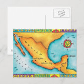 Postale Carte du Mexique (Devant / Derrière)