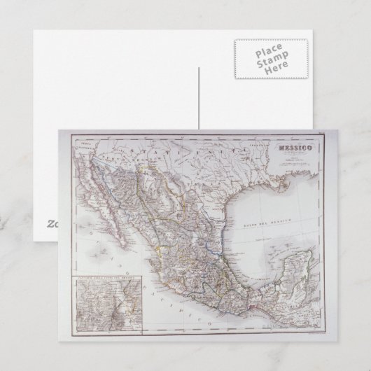 Postale Carte du Mexique 2 (Devant / Derrière)