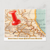 Postale Carte du Mexique de Querétaro (Devant)