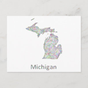 Postale Carte du Michigan