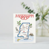 Postale Carte du Mississippi (Debout devant)