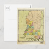 Postale Carte du Mississippi (1835) (Devant / Derrière)