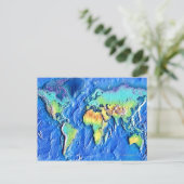 Postale Carte du monde (Debout devant)